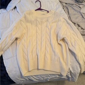 Cozy Cream Cable Knit Sweater